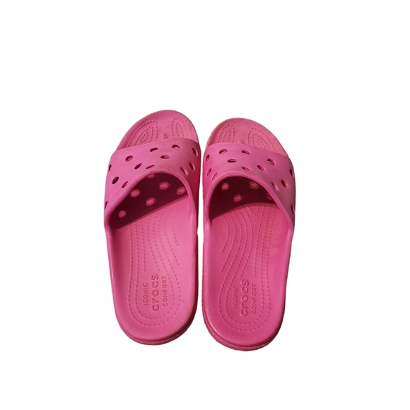 Pink classic croc slides - Picture 3 of 9